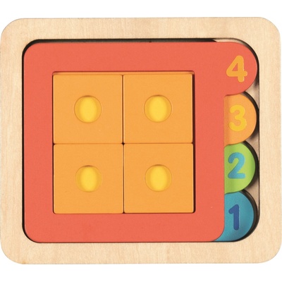 Goki Многослоен дървен пъзел Goki - 15 части (57350)