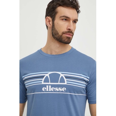 Ellesse Памучна тениска Ellesse Lentamente T-Shirt в синьо с принт SHV11918 (SHV11918)