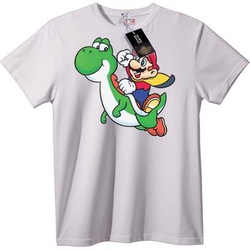 NOONEBRAND Тениска Mario и Yoshi - M, White