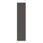 vidaXL Плисирана щора, черна, 45x200 см, ширина на плата 44, 4 см, полиестер (4015149)