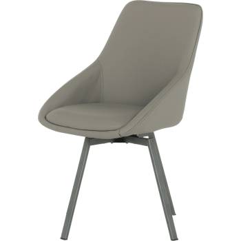 Carmen ТРАПЕЗЕН СТОЛ wigan 2 СИЛ КОЖА - СИВ 43 (3532137)