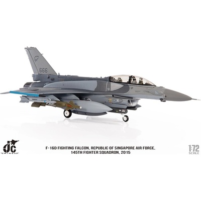 JC Wings F-16D Fighting Falcon RSAF 145th Sqn #666 Changi AB Singapore 2015 1:72