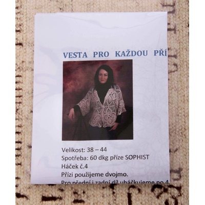 Návod na vestu z příze Sophist