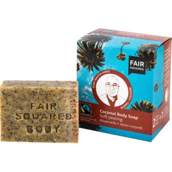 Fair Squared mydlo peelingové s kokosom 2 x 80 g