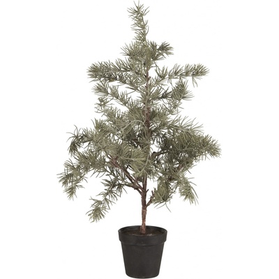 Ib Laursen Umělý stromek v květináči Cedar 60 cm zelená barva plast
