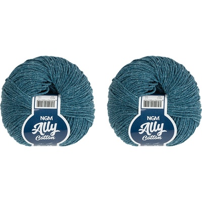Bellatex SET 2ks - Příze ALLY cotton Tmavě modrá 50g / 140 m