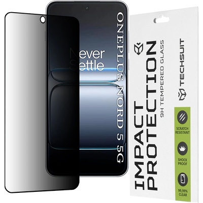 Techsuit Протектор - Techsuit 111D Privacy Full Glue - OnePlus Nord 5 - Черен
