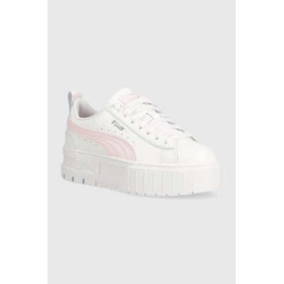 Puma Mayze Lth Piping Jr 396664-02 bílá