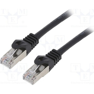 Gembird PP6-1M/BK Patch F/UTP Kat. 6 RJ45 vidlice lanko CCA 1m; černá