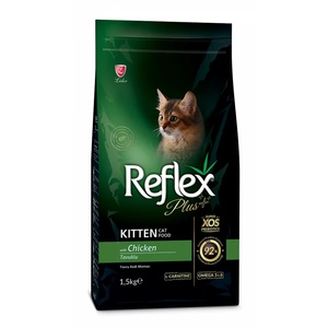 Lider Pet Food Plus Chicken Kitten Пълноценна храна за подрастващи котки от всички породи с пилешко месо 1.5kg