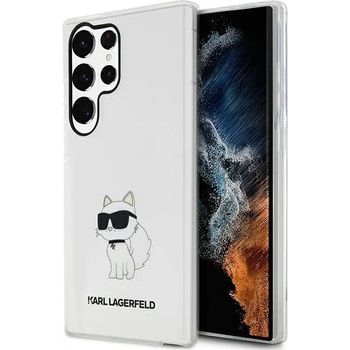 KARL LAGERFELD Кейс Karl Lagerfeld KLHCS23LHNCHTCT за Samsung Galaxy S23 Ultra S918, прозрачен, твърд, Ikonik Choupette (KF001550-0)