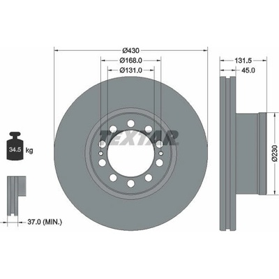 Brzdový kotúč FEBI BILSTEIN 107723