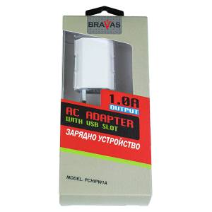 Bravas Зарядно устройство BRAVAS USB за стена 5V-1A, сертифицирано (valp_242)