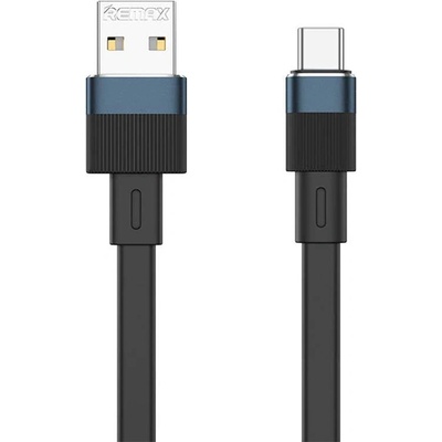 REMAX Кабел Remax Flushing, USB-C, 2.4A, 1m, черен (RC-C001 A-C black)