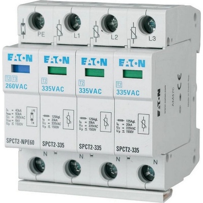 Eaton Защитa от пренапрежение EATON SPCT2-460-3+NPE, 167626 - 3P+N, 460VAC, 20 kA (167626)