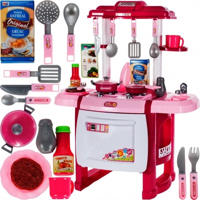 Majlo Toys Detská kuchynka so zvukmi a svetlom Interest Kitchen ružová