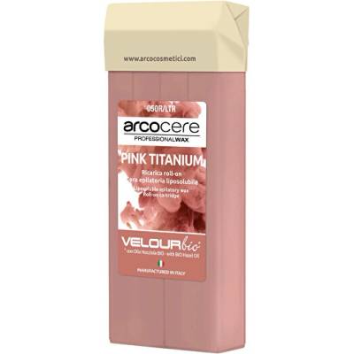 Arcocere Epilační vosk Professional Wax Pink Titanium Bio (Roll-On Cartidge) 100 ml