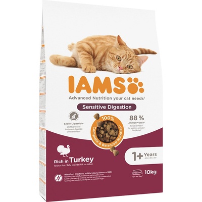 IAMS Advanced Nutrition Sensitive Digestion s morčacím 2 x 10 kg