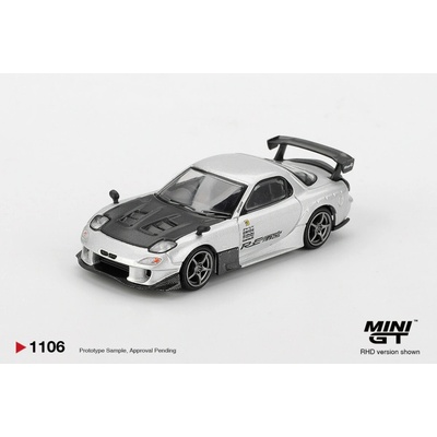 MINI GT Mazda RX-7 RE-Amemiya Silver Metallic 1:64