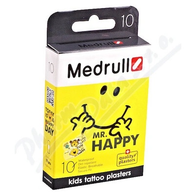Medrull detská KIDS tetovacia Mr.Happy 10 ks