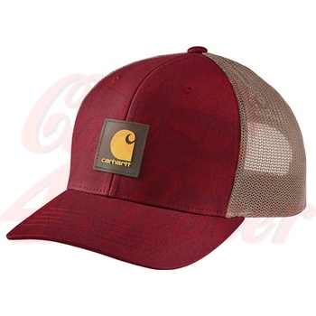 Carhartt Logo patch mesh cap burgundy