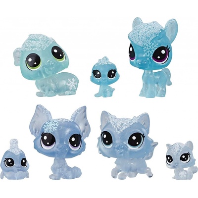 TM Toys Littlest Pet Shop Zvieratká z Ľadového kráľovstva 7 kusov modré