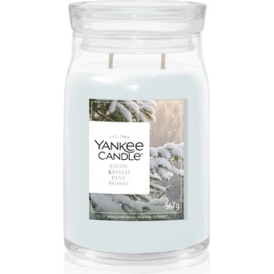 Yankee Candle Snow Kissed Pine ароматна свещ 567 гр