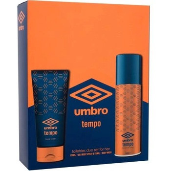 Umbro Tempo подаръчен комплект: дезодорант 150 ml + душ гел 150 ml за мъже