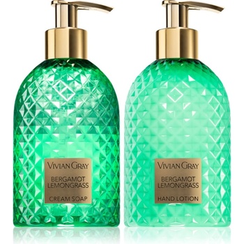 VIVIAN GRAY Gemstone Bergamot & Lemongrass подаръчен комплект за ръце 2x300ml