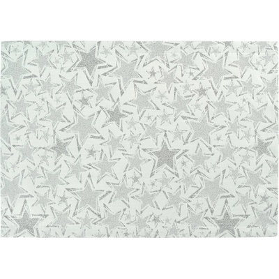 Sander Stylové elegantní prostírání Stelle s motivem hvězd silver 885164-21 35x50cm