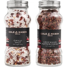 Cole&Mason Dárková sada Aromatic chilli soli a sečuánského pepře