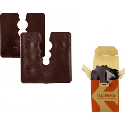 KLIMAS Wkret-met Dištančné podložky 50x50mm - PVC 2 mm - 50 ks