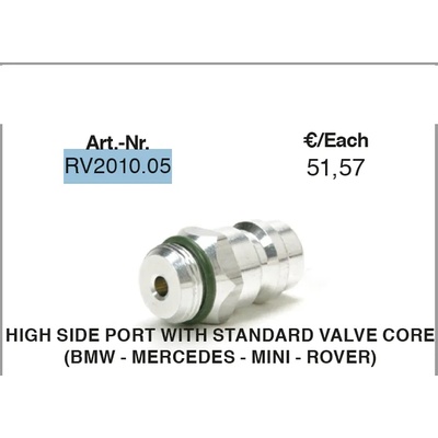 Errecom - Италия Сервизен клапан, hp, стандартна игла - 5 бр. , errecom, rv2010.05