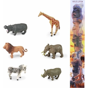 Rappa Комплект фигурки Африкански животни - 6 броя, 5-7 см (218147)