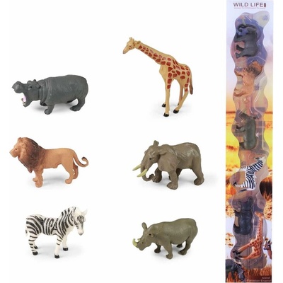Rappa Комплект фигурки Африкански животни - 6 броя, 5-7 см (218147)