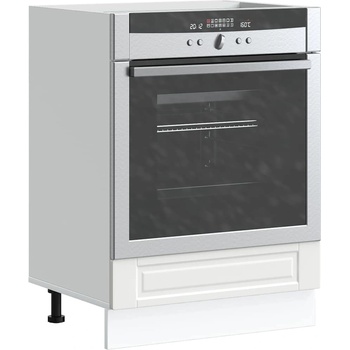 vidaXL Шкаф за фурна, Porto, бял, инженерно дърво (853997)