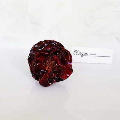 Meganflo Пръстен "Триизмерна роза бордо