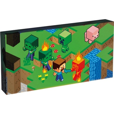 Svítící obraz Minecraft Isometric