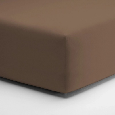 Schlafgut Prostěradlo Jersey kakao elastan 90x190-100x220x30