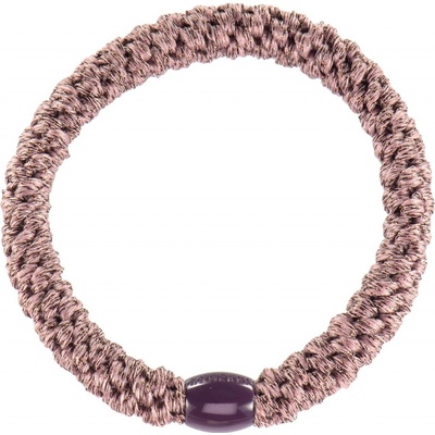 KKNEKKI Gumička do vlasů Kknekki Plum Glitter, fialová barva, textil – Zboží Dáma