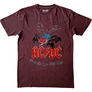 AC/DC Fly On The Wall Tour Maroon Red M Риза (ACDCTS102MM02)