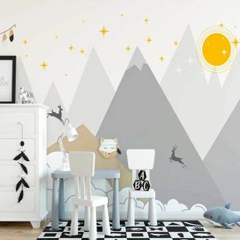 Image 1 of Art gift Фототапет - Нощ над планината