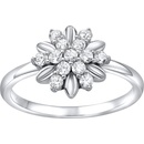 SILVEGO strieborný prsteň Alivia so Swarovski Zirconia MWL13530A