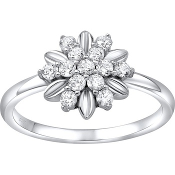 SILVEGO strieborný prsteň Alivia so Swarovski Zirconia MWL13530A