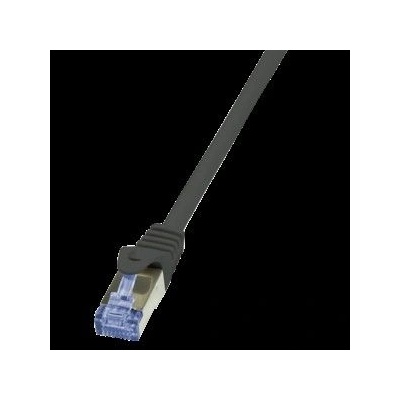 LogiLink Кабел S/FTP LOGILINK Cat6a, LSZH, Мед, 20 м, Черен, AWG26, Двойно екраниран CQ3113S (CQ3113S)