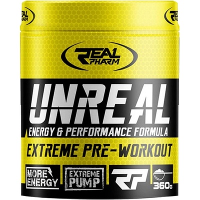 REAL PHARM UNREAL Pre-Workout [360 грама] Лимон и касис
