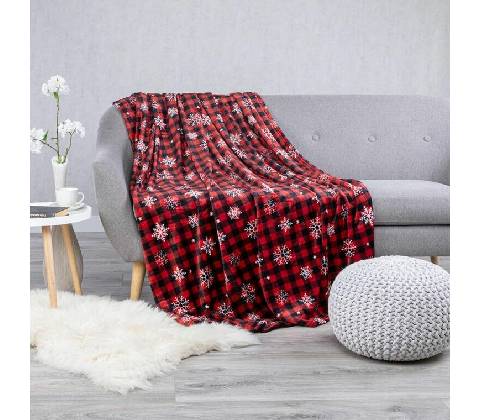 HOME ELEMENTS Deka Káro s vločkami 150x200