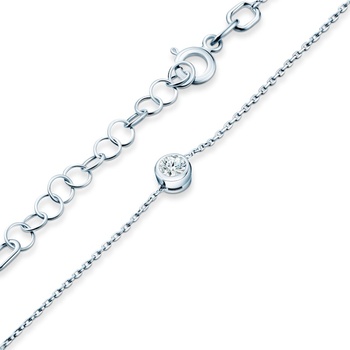 SAVICKI Гривна The Journey: бяло злато, диамант