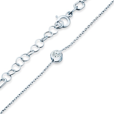 SAVICKI Гривна The Journey: бяло злато, диамант