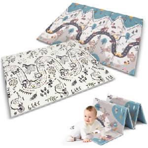 Nukido Сгъваем двустранен Playmat Nukido 150x200см - Животни (734000)